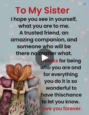 To My Sister, Sisters By Heart Quotes, Funny Sister Quotes, Beautiful Sister Quotes, Sister Poems, The Meaning Of Life, Sisters By Heart, Sister Quotes, Heart Quotes