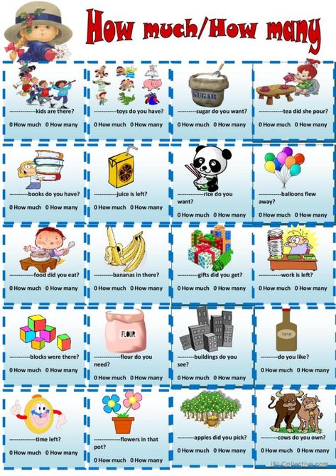 A grammar worksheet about the use of the how much and how many .It has many easy exercises and interesting pictures to practice.I Hope that you students enjoy it. Easy Exercises, Did You Eat, Interesting Pictures, Grammar Worksheets, Esl Worksheets, Easy Workouts, Enjoy It, Grammar, How Many