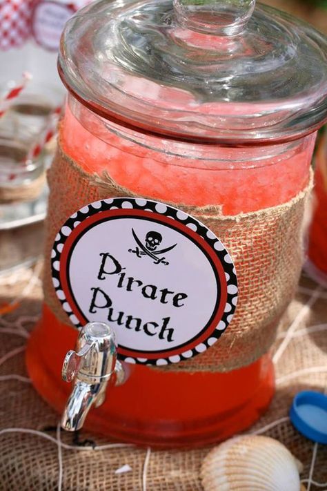 Pirate Punch, Pirate Fairy Party, Idea Cake, Pirate Themed Birthday Party, Peter Pan Party, Pirate Themed Birthday, Pirate Fairy, Pirate Theme Party, Third Birthday Party