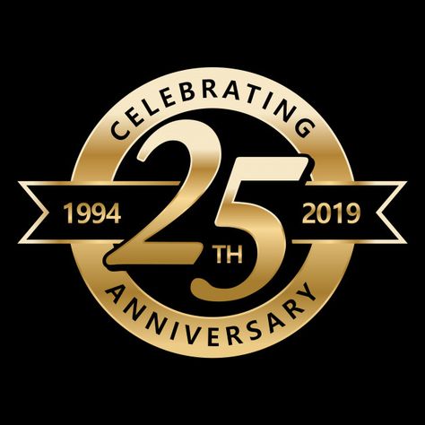 Celebrating 25th years anniversary Premium Vector | Premium Vector #Freepik #vector # # # # Business Anniversary Ideas, Logo Aniversario, Ridgefield Connecticut, 35 Year Anniversary, Business Anniversary, Ribbon Label, 50th Anniversary Logo, Company Anniversary, Anniversary Banner