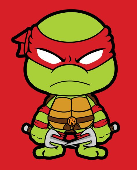 Chibi Ninja Turtles, Drawing Ninja, Tattoos Small Simple, Ninja Turtle Raphael, Ninja Turtle Tattoos, Baby Ninja Turtle, Ninja Turtle Drawing, Tmnt Wallpaper, Xray Markers