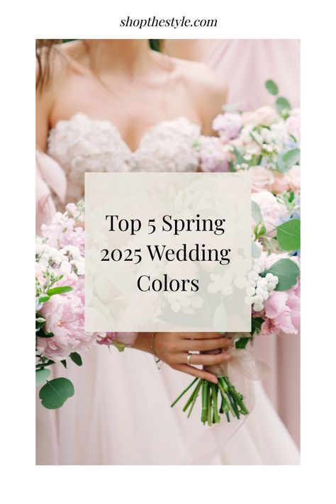 Discover the top 5 color trends for 2025 spring weddings from Sunset Coral to Midnight Blue to create a vibrant and elegant celebration. 2025 Spring Wedding Colors, Spring Wedding Party Colors, Elegant Spring Wedding Color Schemes, Spring 2025 Wedding, 2025 Wedding Color Trends, Spring 2025 Wedding Colors, May Wedding Color Palette, Wedding Trends 2025 Decoration, 2025 Wedding Trends Color Schemes