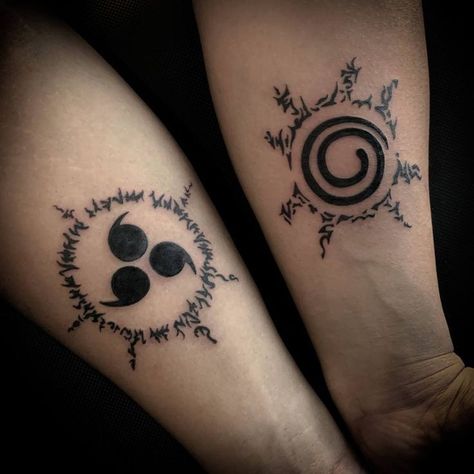 Mens Body Tattoos, Partner Tattoos, Mangas Tattoo, Maching Tattoos, Brother Tattoos, Pola Tato, Couple Tattoos Unique, Couples Tattoo Designs, One Piece Tattoos