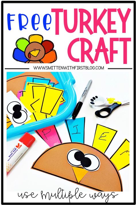 Turkey Name Activity, Thanksgiving Name Crafts Preschool, November Name Craft Preschool, Name Turkey Craft, Turkey Names For Preschool, Turkey Craft For Kindergarten, Thanksgiving Name Craft Preschool, Turkey Literacy Activities Preschool, Name Turkey Preschool