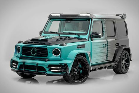 Based on the Mercedes G-Class, the boasting high specs of the newest builds from Mansory turning heads with the Mansory Algorithmic Fade Mercedes AMG G63. Thi... (RIDES) مرسيدس بنز, G63 Amg, Fade Designs, Benz G Class, Car Sounds, Amg Petronas, Benz G, New Mercedes, Cars Luxury