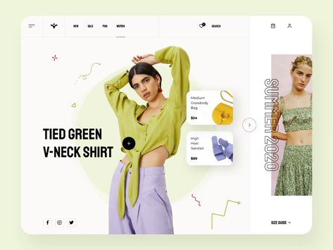 Fashion Web Design, Fashion Website Design, Best Website Design, Banner Web, Fashion Banner, Desain Editorial, Ecommerce Web Design, Website Design Layout, Ui Design Inspiration