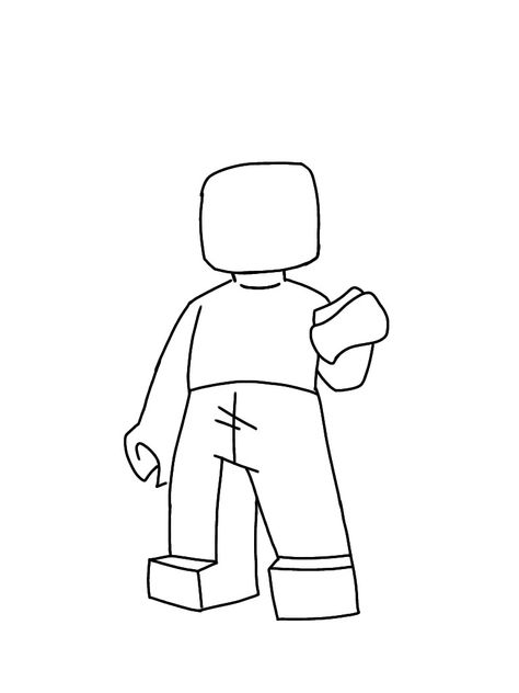 Lego Body Base, Lego Poses Drawing, Lego Oc Base, Lego Monkie Kid Base, Lego Base Drawing, Lmk Oc Base, Fnaf Body Base, Lego Anatomy, Lego Oc