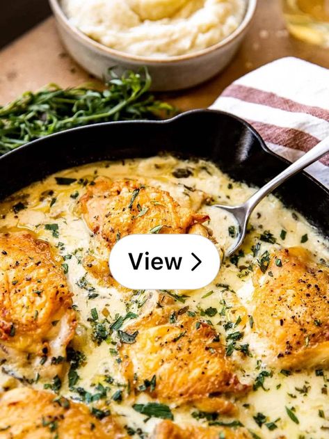 Lemon8 · Creamy French Tarragon Chicken · @Sombra 💫 Lemon Tarragon Chicken, Tarragon Chicken, Chicken Dish, French Bistro, Chicken Dishes, Chicken Recipes, Garlic, Lemon, Chicken