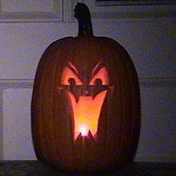 This is what I carved for tonights' Halloween pumpkin! Tall Pumpkin Ideas Carving, Carving Tall Pumpkin Ideas, Pumpkin Carving Ideas For Long Pumpkins, Pumpkin Carving Ideas For Tall Pumpkin, Long Pumpkin Carving, Tall Pumpkin Carving, Tall Pumpkin Carving Ideas, Family Pumpkin Carving, Girl Halloween Makeup