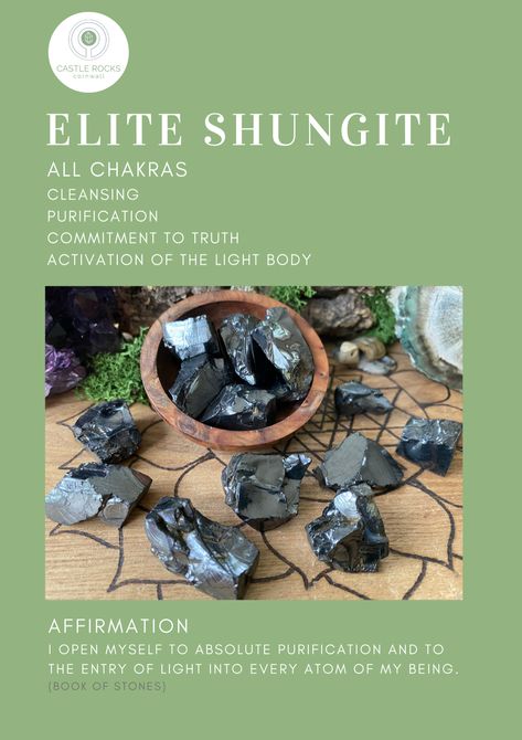 Elite Shungite, All Chakras, Happy Stones, Healing Affirmations, Crystal Healer, Spiritual Crystals, Witchy Things, Crystal Healing Stones, Crystal Magic