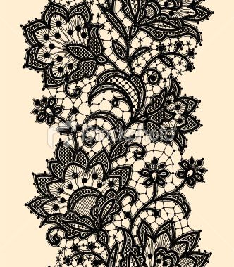 Black Lace Tattoo, Lace Drawing, Mode Retro, Lace Tattoo, Tattoo Feminina, Lace Border, Skin Art, Lace Patterns, Free Vector Art