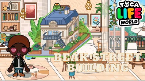 Toca Boca Toca Boca Beak Street Building Ideas, Toca Boca Beak Street Building, Beak Street Building Toca Boca, Toca Boca Bedroom Ideas, Toca Boca Bedroom, Ideas Toca Boca, Street Building, Corkboard Ideas Decor, Building House