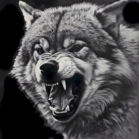 Angry Wolf Wallpaper, Wolf Drawing Ideas, Tattoo Designs Wolf, Wolf Drawing Easy, Wolf Cute, Wolf Sleeve, Wolf Drawings, Wolf Tattoos Men, Cute Wolf