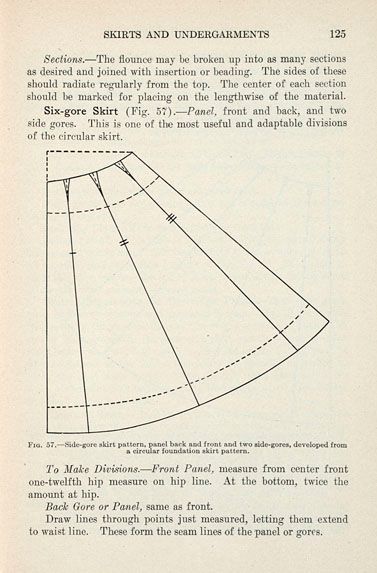 Human Ecology: Clothing for women: selection, design, construction; a practical manual for school and home: Chapter VII: Pattern making: skirts and undergarments 1890s Skirt, Making Skirts, Petticoat Pattern, Historical Patterns, Human Ecology, Uw Madison, University Of Wisconsin, Skirt Pattern, Clothing For Women