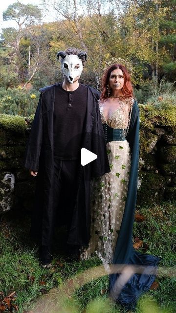 @mrs_mandyann on Instagram: "🖤Did you know Halloween originated in the Celtic tradition? Rooted in the pagan festival of Samhain 🎃 We travelled to Ireland for it last year and it was an unbelievable experience, clips are from the festival in Galway and we also visited the Puca Festival in Trim and the Hill of Ward ritual site for Samhain bonfires 🇮🇪 

We're still up in the air about our plans this year but it's definitely time for me to start planning my costume(s) 😁" Samhain Outfit, Samhain Costume, Pagan Festivals, Irish Folklore, Celtic Traditions, Galway, Ireland Travel, Samhain, The Festival