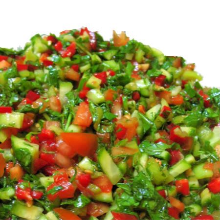 Turkish Shepherds Salad - Coban Salatas Turkish Salad, Tandoori Masala, Coban, Middle Eastern Recipes, Turkish Recipes, Mediterranean Recipes, Delicious Salads, International Recipes, Soup And Salad