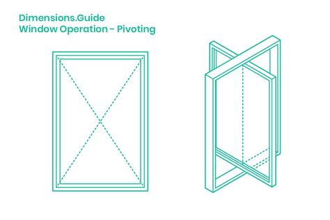 Pivoting windows are a type of window with sashes that can rotate 90°-180° around a horizontal or vertical axis usually located on or near the center of the sash. The rotation of a pivoting window allows for full ventilation, but cannot be equipped with a screen for filtering. Because of the lack of control and safety in a fully pivoting panel, this window type is generally reserved for use only in special situations requiring cleaning, maintenance, service, or emergency ventilation. Center Pivot Window, Pivot Window Vertical, Pivoted Windows, Pivot Window, Louvered Windows, Deck Plans Diy, Bb Italia, Window Ventilation, Window Protection