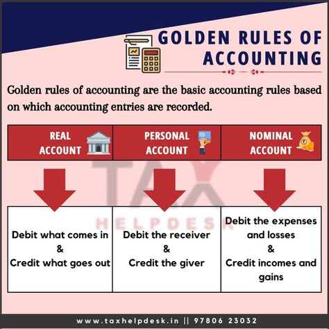 Double Entry System Accounting, Learn Accounting, Entry System, Golden Rules, Double Entry, Computer Basics, Journal Book, The Giver, Golden Rule