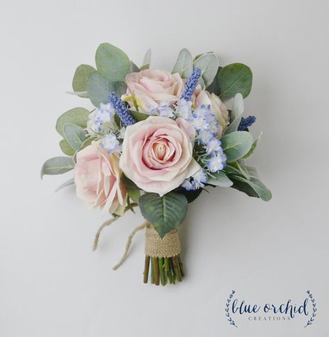 Bridesmaid Bouquet Wedding Flowers Silk Bridesmaid Bouquet Bridesmaid Bouquet Blue, Artificial Bouquet Wedding, Rose Bridesmaid, Church Wedding Flowers, Wedding Flower Guide, Cheap Wedding Flowers, Bouquet Bridesmaid, Beach Wedding Flowers, Floral Wedding Decorations