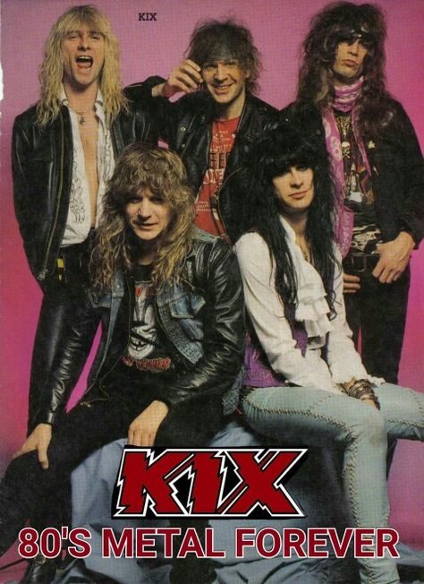 80s Hair Metal Bands, Kix Band 80s, Kix Band, 80s Singers, 80s Hair Metal, Glam Rock Bands, Williams Tennis, 80s Metal, Hair Metal Bands