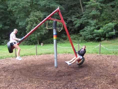 Fun! Playground Backyard Diy, Church Playground, Cool Playgrounds, Adult Playground, See Saw, Outdoor Play Spaces, Kids Indoor Playground, Diy Playground, Play Yard