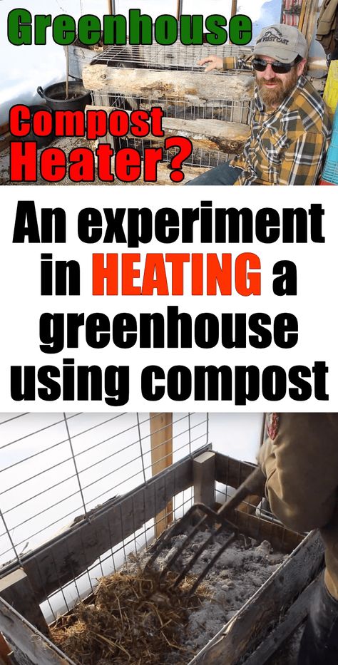 Greenhouse Compost Heating, Compost Heated Greenhouse, Greenhouse Heating, Greenhouse Hacks, Greenhouse Heating Ideas, Greenhouse Supplies, Heating A Greenhouse, Outdoor Greenhouse, Indoor Greenhouse