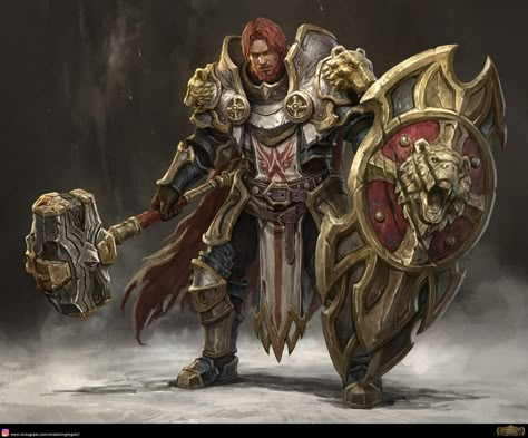 Paladin Character Art, Anime Knight, Pathfinder Character, The Guild, Knight Art, Fantasy Armor, Armor Concept, Fantasy Warrior, Human Art