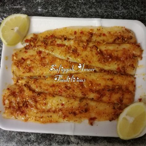 Baked Hake by Safiyyah Ameer Baked Hake Recipes Dinners, Chilean Hake Fish Recipes, Hake Fish Recipes Baked, Hake Fillet Recipes, Hake Recipes Dinners, Baked Hake Recipes, Hake Fish Recipes, Hake Recipe, Crayfish Recipes