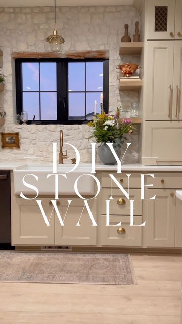 Diy Stone Backsplash, How To Clean Stone, Kitchen Stone, Stone Backsplash Kitchen, Penthouse Living, Clean Kitchen Cabinets, Copper Backsplash, Coastal Dining, Stone Backsplash