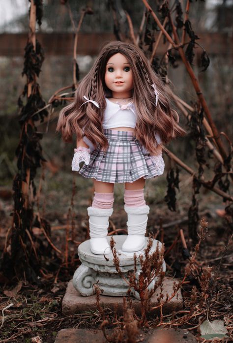 Ag Doll Aesthetic, American Girl Corinne, American Girl Doll Aesthetic, Ag Doll Hairstyles, Addy American Girl, American Room, Ag Photography, Doll Hairstyles, American Girl Doll Hairstyles