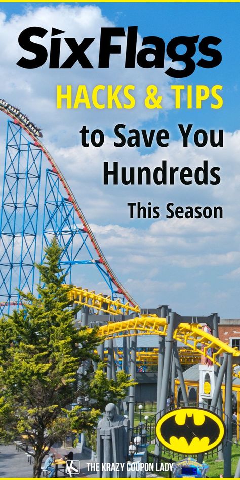 While the perfect Six Flags outfit is important you're gonna want to read these Six Flags hacks and money-saving tips so you can spend less while hitting up the best rides at the park. If you want to save money at Six Flags, you need to avoid extra costs or find some Six Flags discounts. The Krazy Coupon Lady has the best legit hacks to save at Six Flags that'll save you hundreds of dollars over the course of a season. Get ready to become a professional at outsmarting Six Flags and saving money. Outfits For Six Flags, What To Wear To Six Flags, Outfit Six Flags, Six Flags Outfit Summer, Six Flags Outfit Ideas, Six Flags Outfit, Six Flag, Cheap Travel Hacks, Summer Hacks