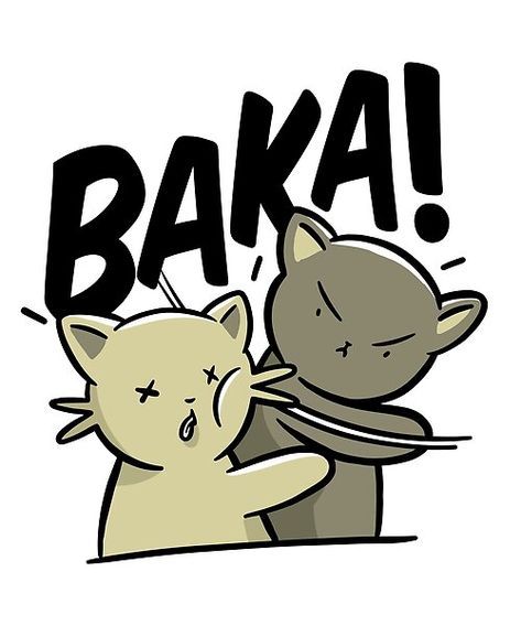 A funny Baka design featuring a cat slapping another cat! Inspired from Japanese manga or anime, the perfect gift to other kawaii manga arty style lovers. Sticker Design Inspiration, Japanese Funny, Japanese Quotes, Cute Laptop Stickers, Computer Sticker, Meme Stickers, Kawaii Stickers, Anime Stickers, صور مضحكة