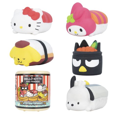 Sushi Birthday, Hello Kitty Videos, Friends Cute, Cute Surprises, Hello Kitty And Friends, Hello Kitty Cake, Birthday Gift Bags, Basket Fillers, Friends Characters