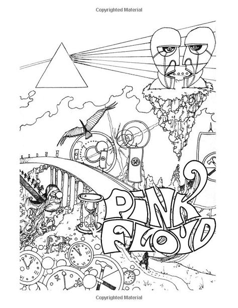 Color Me Rock & Roll: Coloring book about classic rockers: Brian P Kelly: 9781532843372: Amazon.com: Books Pink Floyd Ideas, Classic Rock Lyrics, Pink Floyd Pictures, Pink Floyd Tattoo, Blank Coloring Pages, Pink Floyd Art, Creative Arts Therapy, Printable Coloring Book, Easy Coloring Pages