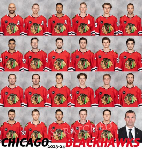 Chicago Blackhawks || 2023-24 NHL Season Opening Night, Chicago Blackhawks, Hockey Players, Nhl, Hockey, Chicago, Ice Hockey, Ice Hockey Players