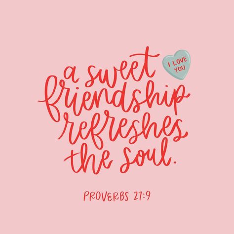 A sweet friendship refreshes the soul 🫶🏻 - Proverbs 27:9 Day 13: friendship #doodleadayfeb by @ellolovey A Sweet Friendship Refreshes The Soul, Proverbs 27:9, Proverbs 27, Birthday Quotes For Me, Jesus Loves You, God Jesus, Quotes About God, Jesus Loves, Birthday Quotes