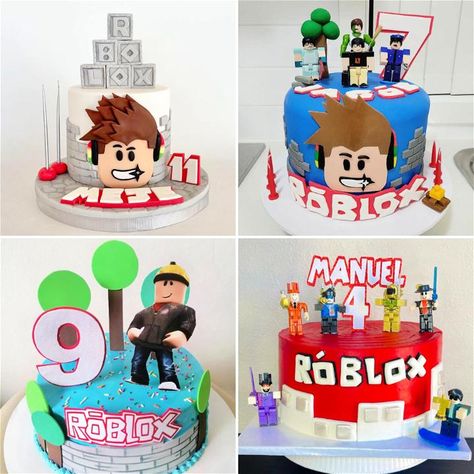 When my little brother asked for a Roblox-themed birthday party, I knew I had to get creative with the cake. I started looking up ideas online, feeling a bit out of my depth. Roblox isn't just one game, but a platform with countless games, so the possibilities were endless. I wanted to make something special that would capture the unique world of Roblox and make his eyes light up. I decided to focus on iconic elements from Roblox, like the classic noob character and the famous Roblox logo. ... Roblox Cupcake Ideas, Roblox Birthday Cake Ideas, Roblox Cake Boys, Roblox Cake Ideas, Roblox Party Ideas, Roblox Themed Birthday Party, Roblox Cake Design, Roblox Birthday Party Ideas, Roblox Cakes