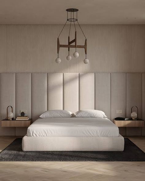 Bed Headboard Ideas Modern, Headboard Ideas Bedroom Modern, Wall To Wall Headboard, Bedroom Headboard Wall Ideas, Wall Headboard Ideas, Calm Interior, Wall Headboard, Café Design, Bed Headboard Design