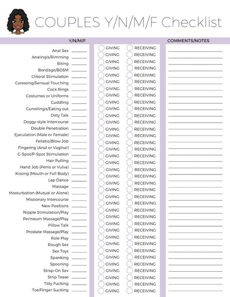 Excel Ideas, Couples Therapy Worksheets, Character Sheet Template, Couple Activities, Inappropriate Thoughts, Relationship Lessons, Cute Date Ideas, Black Color Hairstyles, Relationship Questions