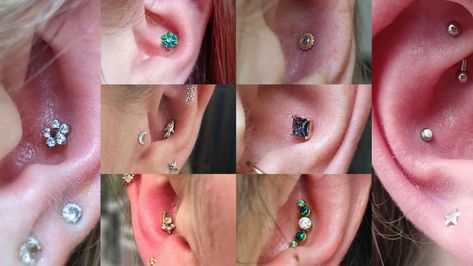 Conch Piercing Ideas, Hoop Conch Piercing, Inner Conch Piercing, Inner Conch, Conch Piercings, Piercing Ideas, Conch Piercing, Beautiful Body, Conch