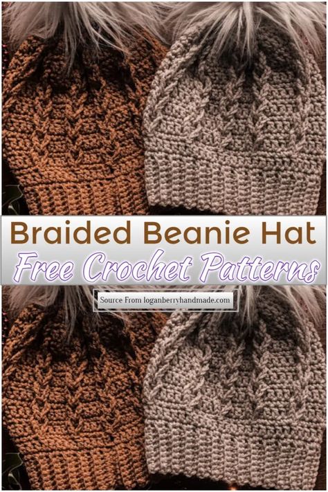 Crochet Hats Free Pattern Ladies, Beanie Pattern Free, Crochet Beanie Pattern Free, Crochet Hat With Brim, Learn Crochet, Crochet Hat For Beginners, Beanie Hat Pattern, Crochet Beanies, Crochet Women