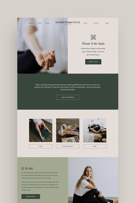 Inspirational Website Design, Website Design Inspiration Blog, Service Website Design Inspiration, Mindfulness Website Design, Uiux Design Website, Holistic Website Design, Blog Ui Design Website, Yoga Website Design Inspiration, Minimalist Website Design Inspiration