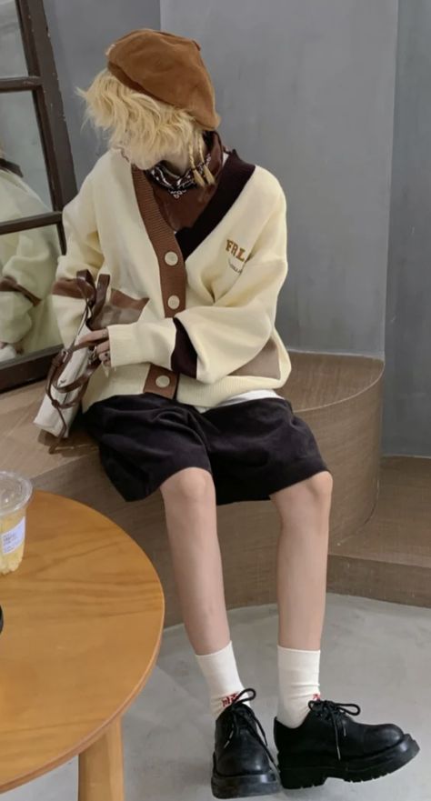 Cute Korean Male Outfits, Korean Genderless Fashion, Pastel Clothes Outfits Men, Aliyahcore Outfits Men, Male Japanese Outfits, Pastel Male Outfits Aesthetic, Japanese Harajuku Fashion Men, Outfits Reference Male, Cute Outfit Male