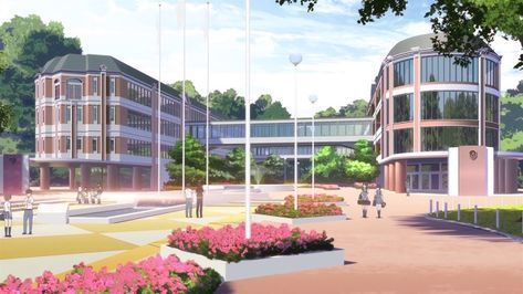 University/Gym Battle (Backyard can transform) Background Anime, Episode Interactive Backgrounds, Anime Places, Arte Monster High, Episode Backgrounds, Scenery Background, Anime Gifs, Poses References, Animation Background