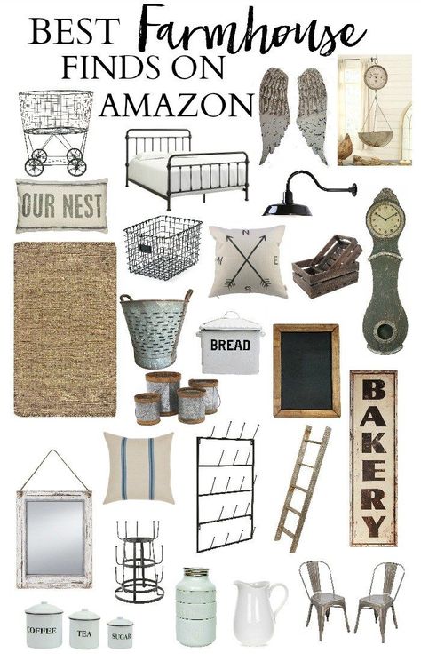 Amazon Farmhouse Decor, Farmhouse Chic Decor, Finds On Amazon, Lauren Mcbride, Farmhouse Style Living Room, Interior Design Minimalist, Best Farmhouse, Dekor Diy, Kitchen Decorating