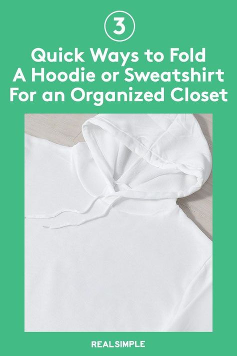 Fold A Sweater, Fold A Hoodie, How To Fold Hoodies, Organizing Inspiration, Organized Closet, Konmari Method, Cleaning Guide, Starting From The Bottom, Organization Inspiration