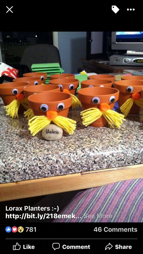 Dr Seuss Classroom Theme, Lorax Craft, Playdate Ideas, Lorax Birthday, Lorax Party, Dr Seuss Classroom, Dr Seuss Activities, Dr Seuss Crafts, Saint Andrew