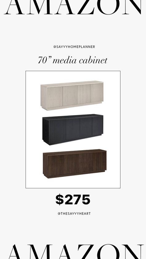 This 70” long credenza / sideboard is only $275 and comes in three different finished and colors! #affordablestyle #furniture #furnishings Diy Credenza Buffet, Diy Credenza, Long Credenza, Diy Entryway Table, Diy Entryway, Credenza Sideboard, Media Cabinet, Entryway Table, Furniture Layout