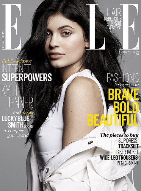 A makeup tutorial on how to get Kylie Jenner's natural makeup look from the February ELLE UK cover Moda Kylie Jenner, Estilo Kylie Jenner, Lucky Blue Smith, Kylie J, Caitlyn Jenner, Lucky Blue, Kylie Jenner Style, King Kylie, Fashion Cover