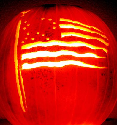 Patriotic Pumpkins ... ❤ Halloween Pumpkin Diy, Pumpkin Patterns, Pumkin Carving, Creative Pumpkin Carving, Pumpkin Contest, Pumpkin Carving Designs, Creative Pumpkins, Halloween Pumpkins Carvings, Pumpkin Ideas